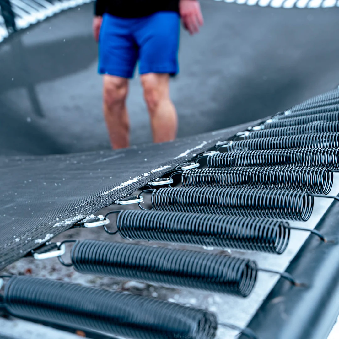 ACON Air 16 Sport HD Performance Rechteckiges Trampolin mit Netz und Leiter