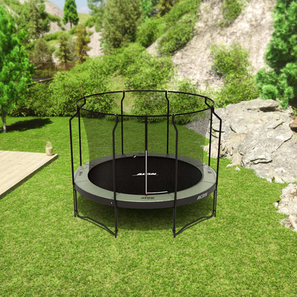 ACON Air 3,7m Rundes Trampolin mit Premium-Netz und Leiter