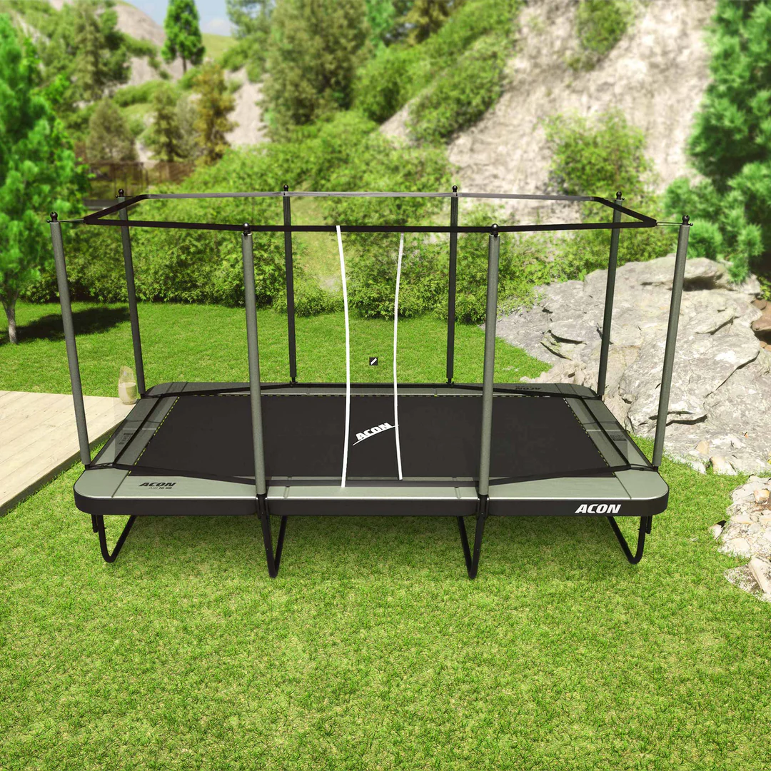 ACON Air 16 Sport HD Rechteckiges Trampolin mit Netz und Leiter