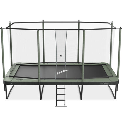 ACON  Air 16 Sport HD Trampoline with enclosure and ladder.