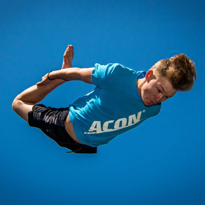 ACON Air 4,6m Rundes Trampolin mit Standardnetz und Leiter